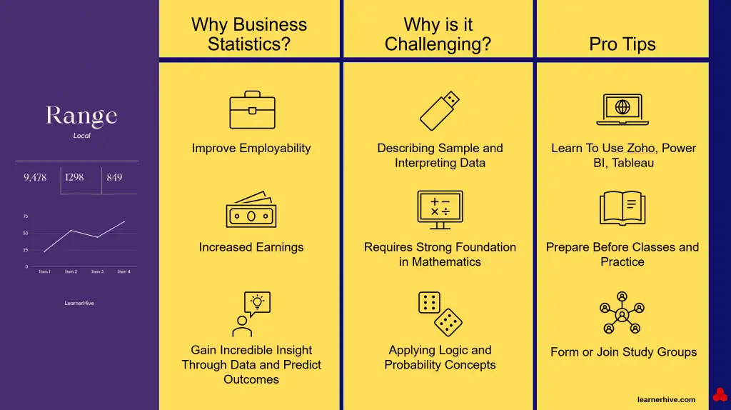 Business Statistics LearnerHive Snippet